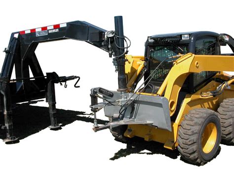 skid steer hitch attachments|skid steer gooseneck attachment.